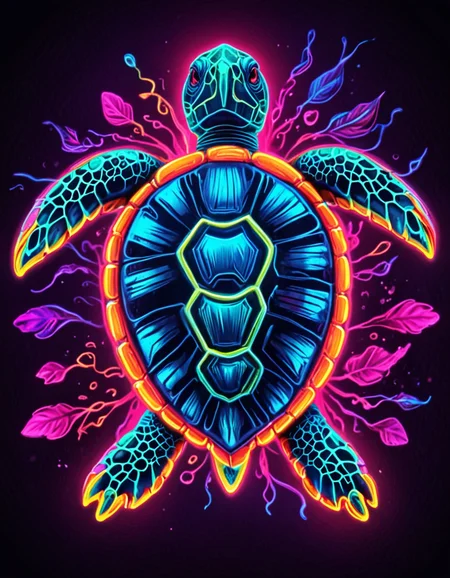 novuschroma70 style neon turtle abstract art <lora:novuschroma70 style:0.85> <lora:sdxl_lightning_8step_lora:1>