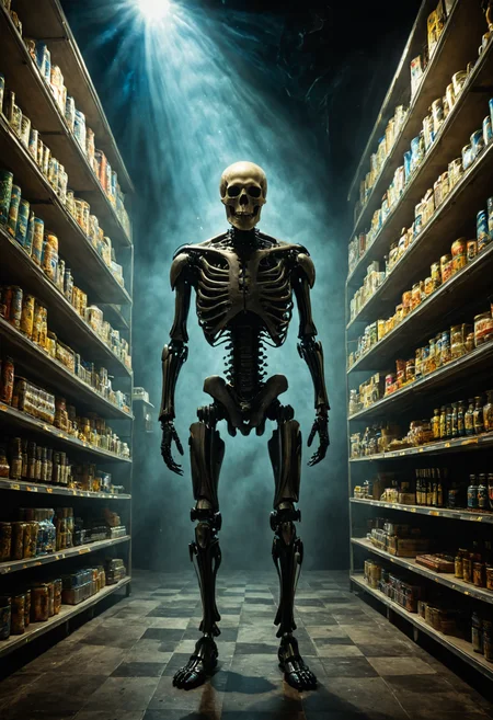 Horror-themed ((({A animals Wise, They wore their Robotic Arm Extenders, two mechanical arms attached to their shoulders that extended up to 10 feet long. While grocery shopping, the arms grabbed items from high shelves and handed them back to themâthough one arm occasionally grabbed random items like canned tuna for no apparent reason.)
 (((with exaggerated expressions))) With Seeds That Whisper Dark Secrets: The seeds murmur forbidden knowledge when exposed to moonlight., Environmental Portraiture: Capture subjects within their surroundings that reflect their personality or profession; this adds context and depth while telling their story visually..(dynamic:1.1),sun rays,(taken by 4mm fisheye lens:1.1), 
(Vivid, HDR, Canon50, 8K, Hyper Realistic, Dramatic, Epic, Dynamic Contrast, Cinematic Lighting, increased brightness)(((Zoomed Out, Far away Shot))) = =. Epic dynamic lighting , vibrant,highly detailed,psychedelic,((Psychedelic, rainbow glow ))
((Vivid, Epic, Dynamic contrast)) (((Zoomed out, Far away shot, In frame)), (((Cinematic, Studio lighting, Contrast)))
<lora:rundiffusionXL_beta:0.8><lora:epicrealismXL_v5Ultimate:0.8><lora:crystalClearXL_ccxl:0.9>
<lora:extremely_detailed:0.8> extremely detailed
<lora:hyperkraximalism:0.6> hyperkraximalism
<lora:JuggerCineXL2:0.8> Movie Still, Film Still, Cinematic, Cinematic Shot, Cinematic Lighting
<lora:xl_more_art-full_v1:0.2>    <lora:RMSDXL_Darkness_Cinema:0.1>
 <lora:HellAI_XL:0.6> HellAI, skull, fire, demon, monster, - Generate images with sharp edges and fine details.
- Produce high-resolution images with no blurriness or distortions.
- Create images with clear and well-defined subjects.
- Ensure that the output images have crisp lines and distinct features.
- Generate images with vibrant colors and accurate tones.
- Avoid noise or artifacts in the generated images.
- Focus on producing clear textures and patterns in the images.
- Emphasize clarity and definition in all aspects of the generated images.
- Prioritize the sharpness and clarity of the main subjects in the images.
- Optimize the AI model to produce clear and visually appealing images., Wlop, By art germ . Eerie, unsettling, dark, spooky, suspenseful, grim, highly detailed