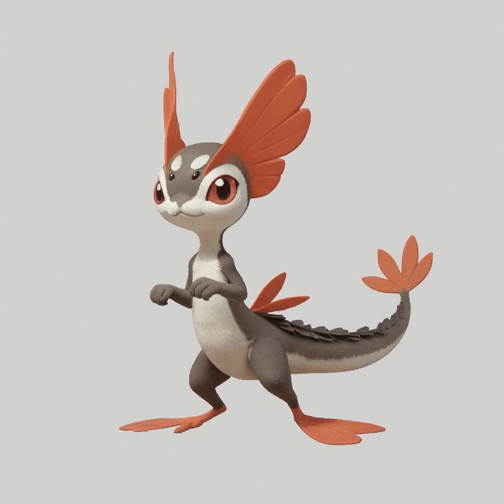 score_9, score_8_up, score_7_up,
p0k3m0n, pokemon, pokemon (creature), no humans, transparent background, simple background, full body, solo, standing,
(cat:1.05), (tit:1.2), (Hummingbird:1.2), (spider:1.2), (salamander:1.1),
simple background, grey background,