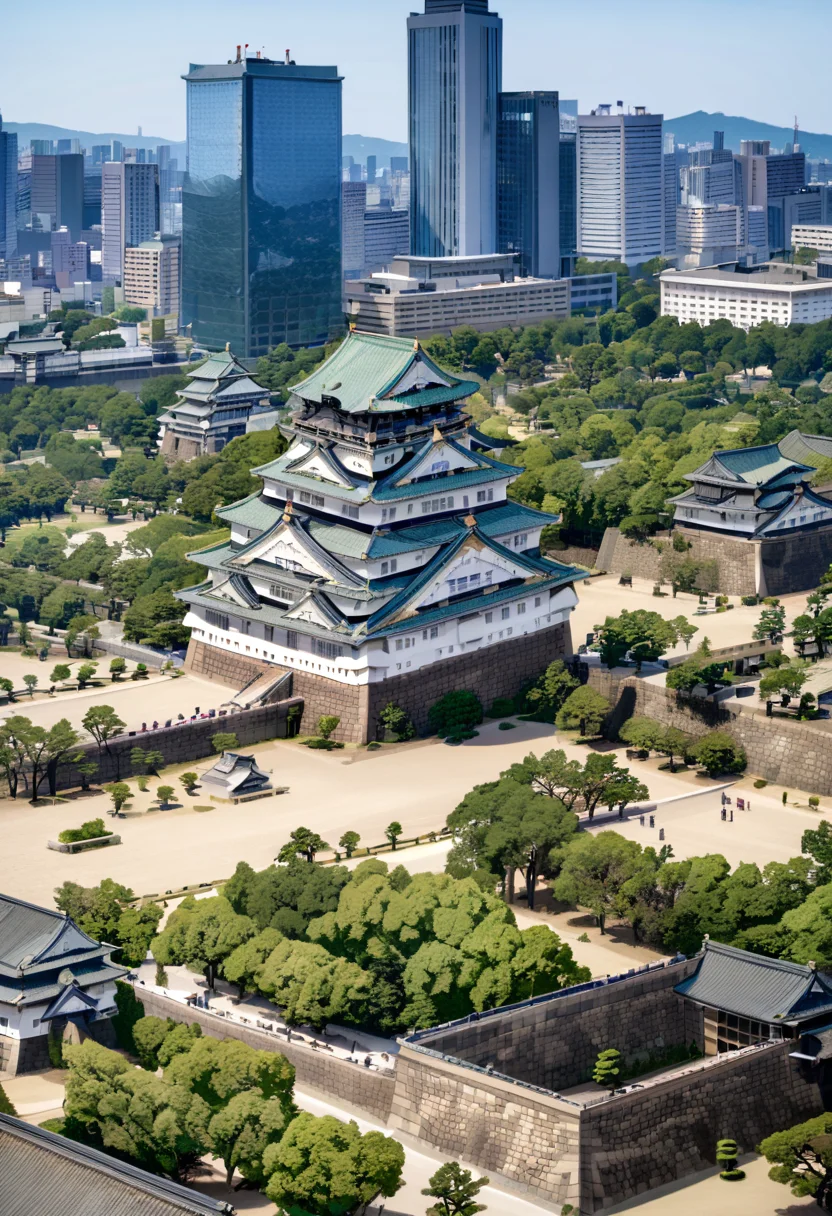 masterpiece, best quality, very aesthetic, absurdres,
Osaka Castle, scenery, building, outdoors, real world location, tree, road, day, cityscape, sky, city, skyscraper, blue sky
 <lora:Osaka_Castle_SDXL_V1:1>