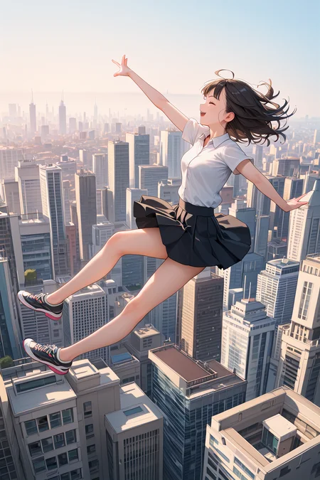 score_9, best quality,
1girl,city,jumping,skirt,face