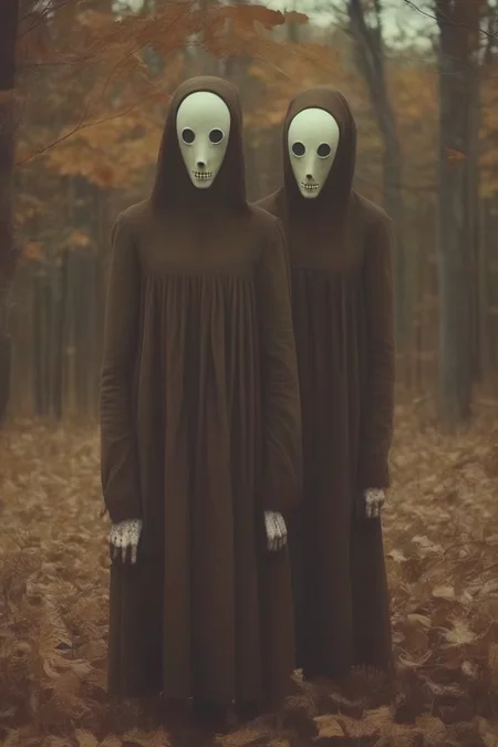 <lora:Christopher Ryan McKenney Style:1>Christopher Ryan McKenney Style - autumn people october country dark ominous horror spectral macabre creepy scary strange supernatural surreal unearthly haunted