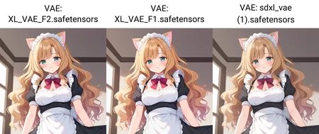 wavy hair, Maid clothes and cat ears