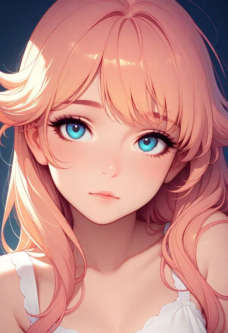 masterpiece, best quality, amazing quality, very aesthetic, flat colors, (artist:Tsuaii:1),
1girl, close up portrait,