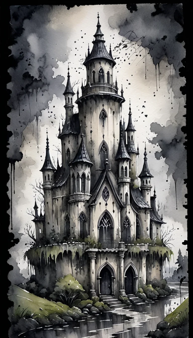 positiv Clip L:
(Paint a Gothic-style dilapidated castle in a storm) (Cute and fluffy anime style) ,
positiv Clip G:
watercolor painting . vibrant, beautiful, painterly, detailed, textural, artistic, Ink Dripping Drawing, ink drawing, dripping ink, Japanese Ink Drawing, ink drawing, inkwash, Japanese Ink Drawing (Paint a Gothic-style dilapidated castle in a storm) (Cute and fluffy anime style) ,