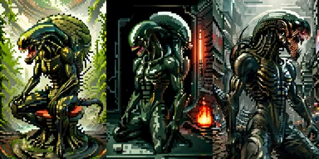 (otherworldly), highly insanely detailed, masterpiece, top quality, best quality, highres, 4k, 8k, RAW photo, (very aesthetic, beautiful and aesthetic),
__lazy-wildcards/cosplay-char/alien-predator/xenomorph/prompts__,
<lora:FemXeno:1>,
(1girl:1.3), eyes focus,
__lazy-wildcards/dataset/background__,âââ