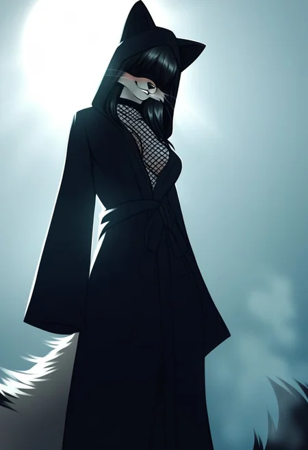 (((black hair))), long hair, (((bangs over eyes))), (((black blindfold))), 1girl, russian, Caucasian, (Cinematic Angle),
<embedding:zPDXL>,
<embedding:zPDXLxxx>,
<lora:masashi:0.8>,
<lora:w4t3rc0l0urXLP:0.8>,
<lora:h4rn3ssXLP4:0.5>,
zPDXL,
score_9_up, score_8_up, score_7_up, score_6_up, (furry_source), p3tr4, windy, dynamic, Expressiveh, w4t3rc0l0ur, very detailed, (extreme close up:1.2), (solo),
in the forest, a monk (anthro fox 1girl), humility and calm prays for forgiveness of her sins, (diabolic fire in eyes:1.2), (lewd face, seductive look), fishnet lingerie, h4rn3ss, skimpy clothes, (wide open monk robe with hood, ears under hood), whiskers, animal legs, barefoot, fluffy fox tail, beads in hands, (head-tilt down), expose medium breasts, expose thighs,
cloud shadows, half body shadows, (fog), ambient light, (from below:1.1),
<lora:add-detail-xl:0.6>,
<lora:Expressive_H-000001:0.4>,