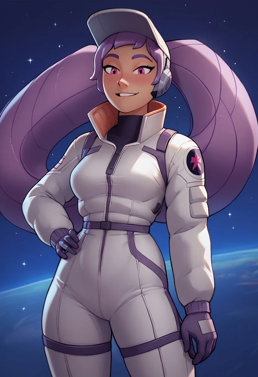 score_9, Score_8, relatedguy, solo, 1girl, CHENTRAPTA, space_suit, brightmoonbedroom