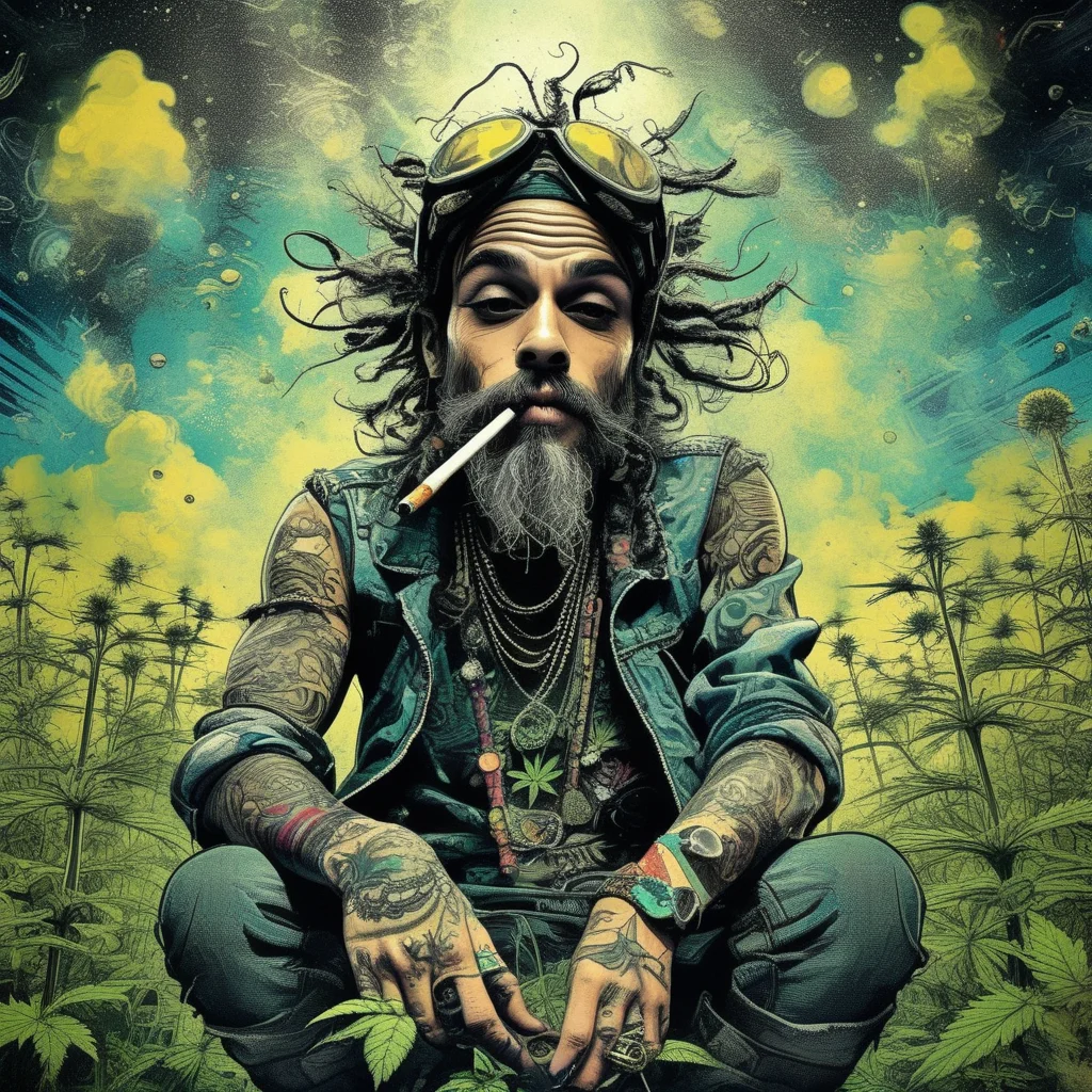 drawix9 weed smoker, ink, cinematic, expressive, very detailed<lora:drawix9:1>