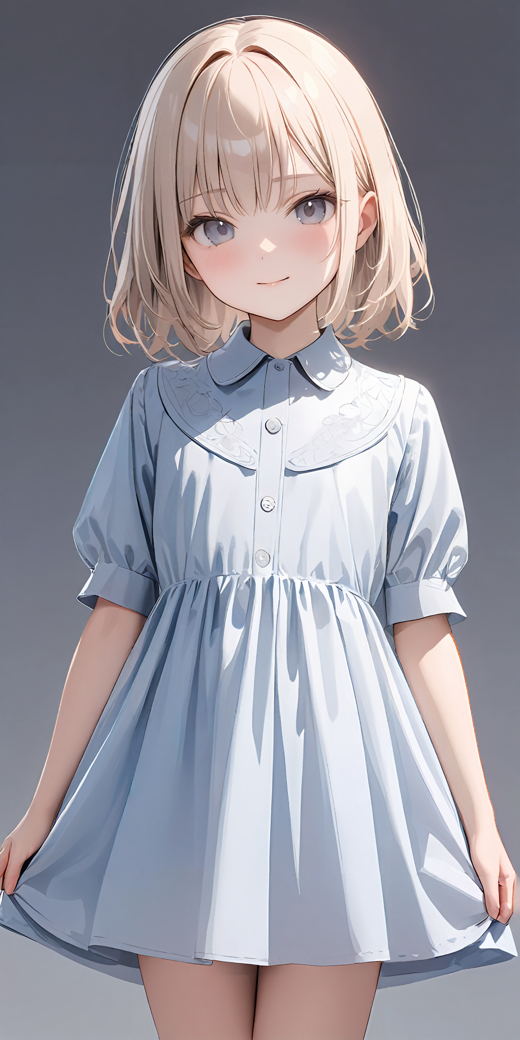 masterpiece,ultra-detailed,best quality,8K,illustration,cute face,clean skin ,shiny hair,girl,simple background,cowboy shot,
 <lora:add-detail-xl:1> <lora:jyoji one piece_XL_V1.0:1>  jyojifuku, dress