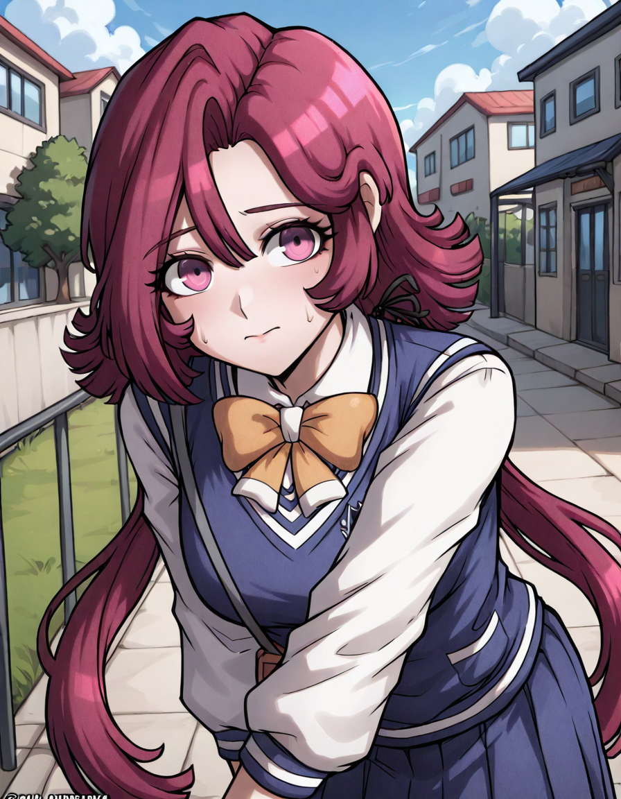 <lora:Diana_Venicia_Illust:1> Diana_Venicia, school in background