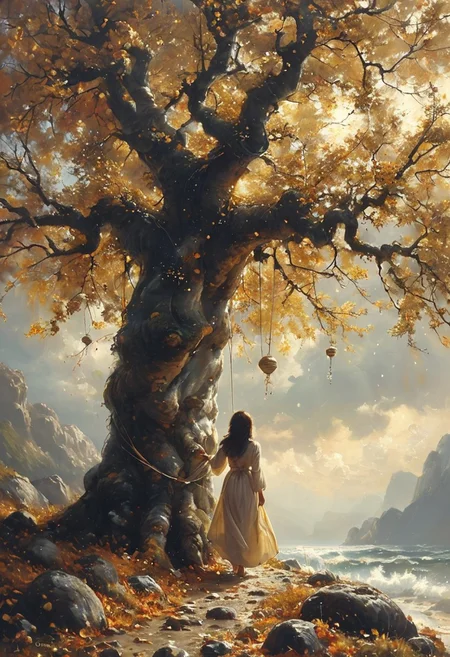 I'm discreetly on a tree in the leaves.
Filling my life with meaning,
Spinning my thin thread.
There are many of us in the tree
And each one is born a silkworm
And spins its own thread
And the seas were filled to the brim with drops,
And the stones are joined together by grains of sand,
Eternity must be such a long time.
I've only got my tiny contribution to make,
In my short life I could weave
A thread of silk.
Some are caught in the web of religion,
Some are delusional about aliens from Mars,
I'm spinning my own delicate thread.
Some discover the secret of the universe
Some struggle with the hardness of stone,
I'm spinning my own thread
I can't do anything else
I'm a little worm
The world's a crazy place that goes by
And we make with our hands
Weightless, thin fabrics
The beauty is tangible