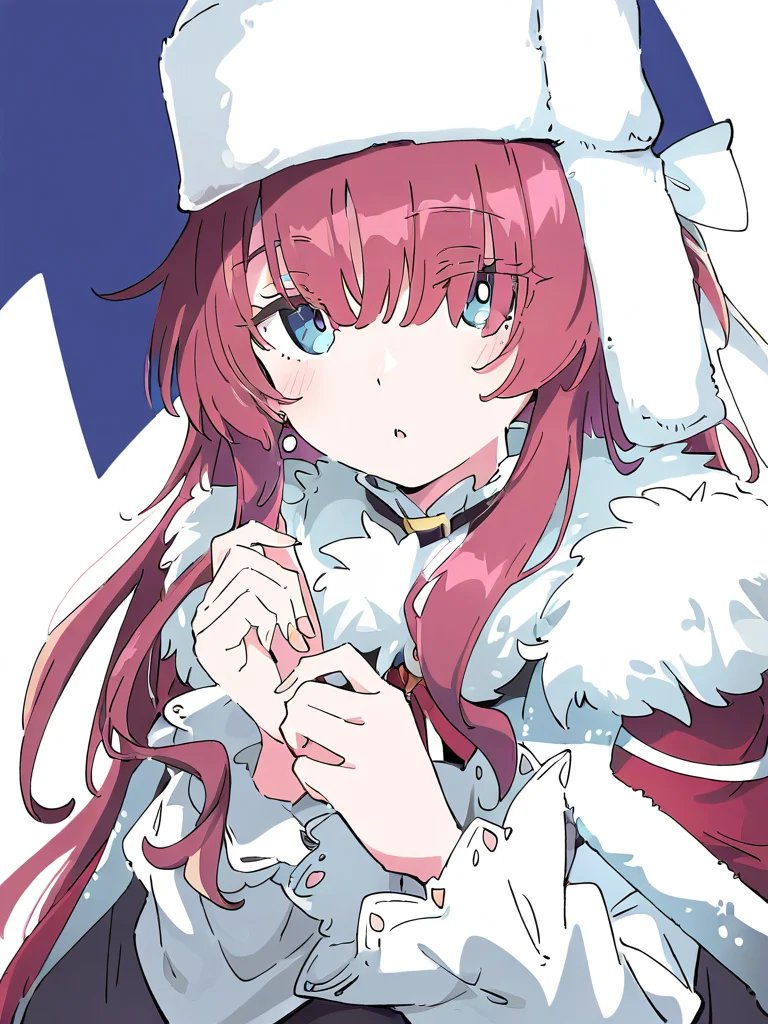 1girl,looking at viewer,solo,simple background,white background,,hat,(yenisei\\(winter\\):1.2),<lora:yenisei-000014:1>, masterpiece, best quality, very aesthetic, absurdres,newest, incredibly absurdres,, ,(Ixy:0.6)),(hiten \(hitenkei\):0.7),