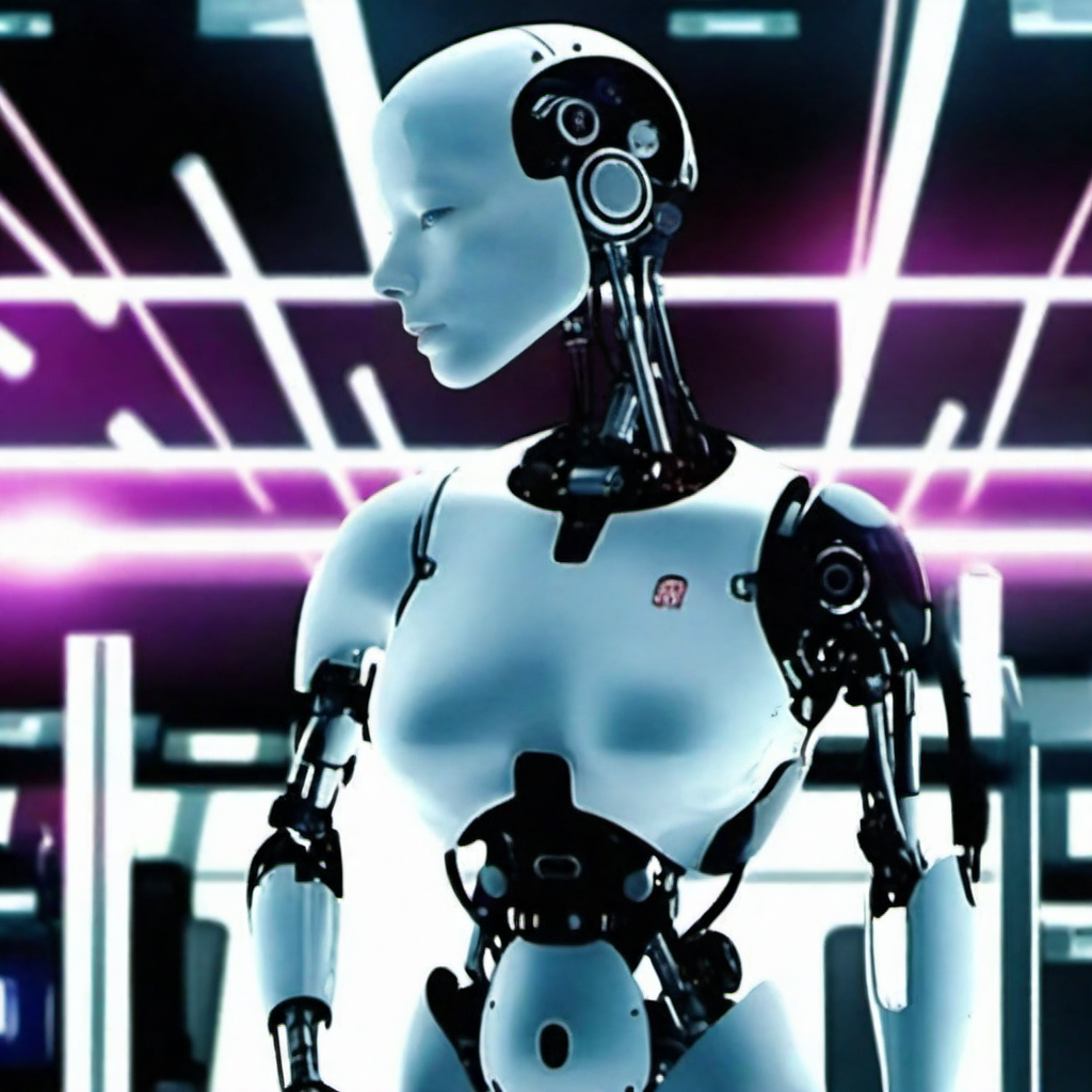 Allisfulloflove1024, robot, full body,  high technology cyberpunk background, highly detailed, photography, ultra sharp, film, bokeh, professional, 64k  <lora:lcm_lora_sdxl:1> <lora:add-detail-xl:1.5> <lora:Allisfulloflove1024:0.8>