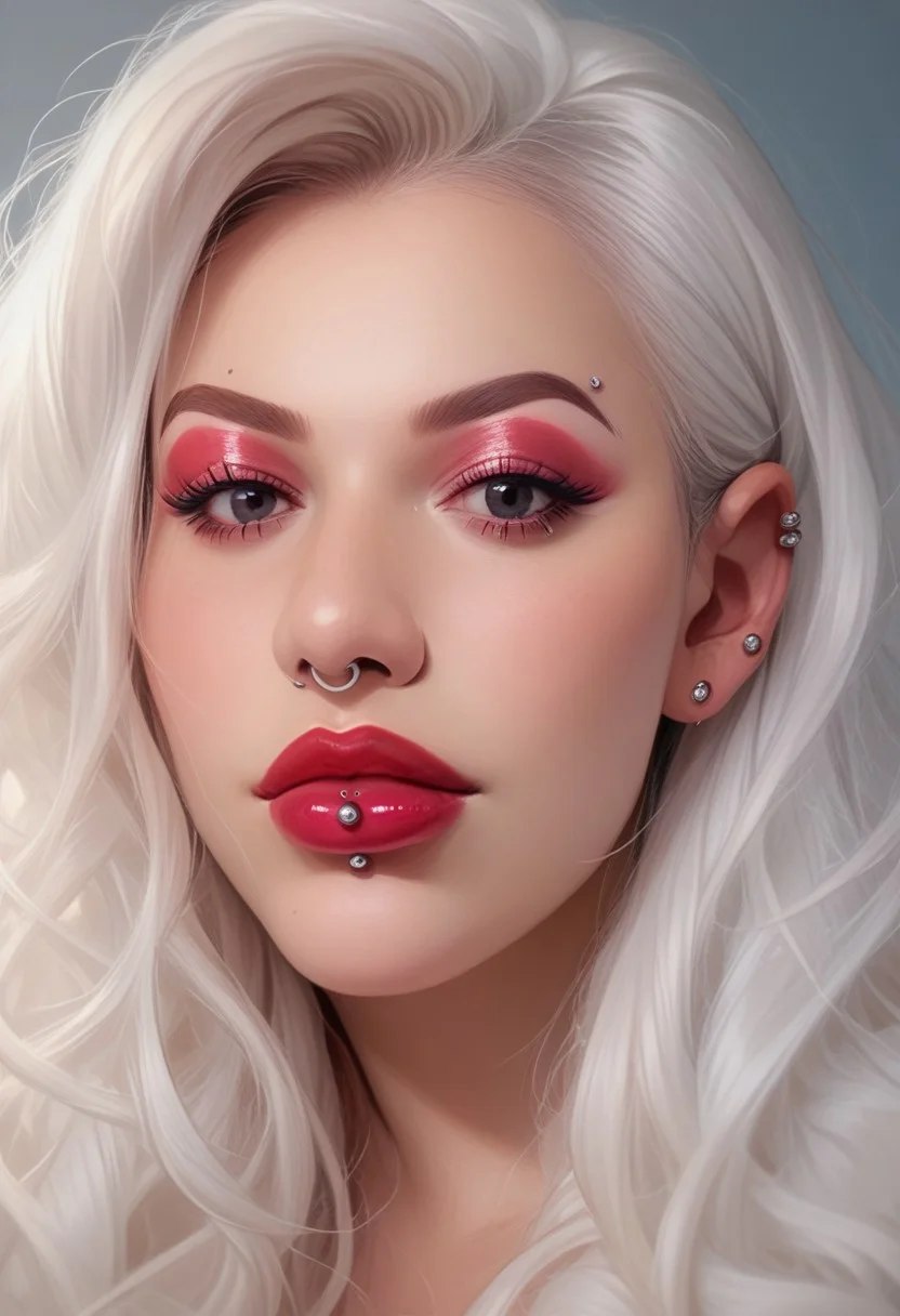 score_9, score_8_up, score_8,
AshleyPiercing, Ashley, Ashley Piercing, 1girl, solo, long hair, looking at viewer, white hair, black eyes, lips, makeup, piercing, lipstick, portrait, close-up, eyeshadow, realistic, red lips
