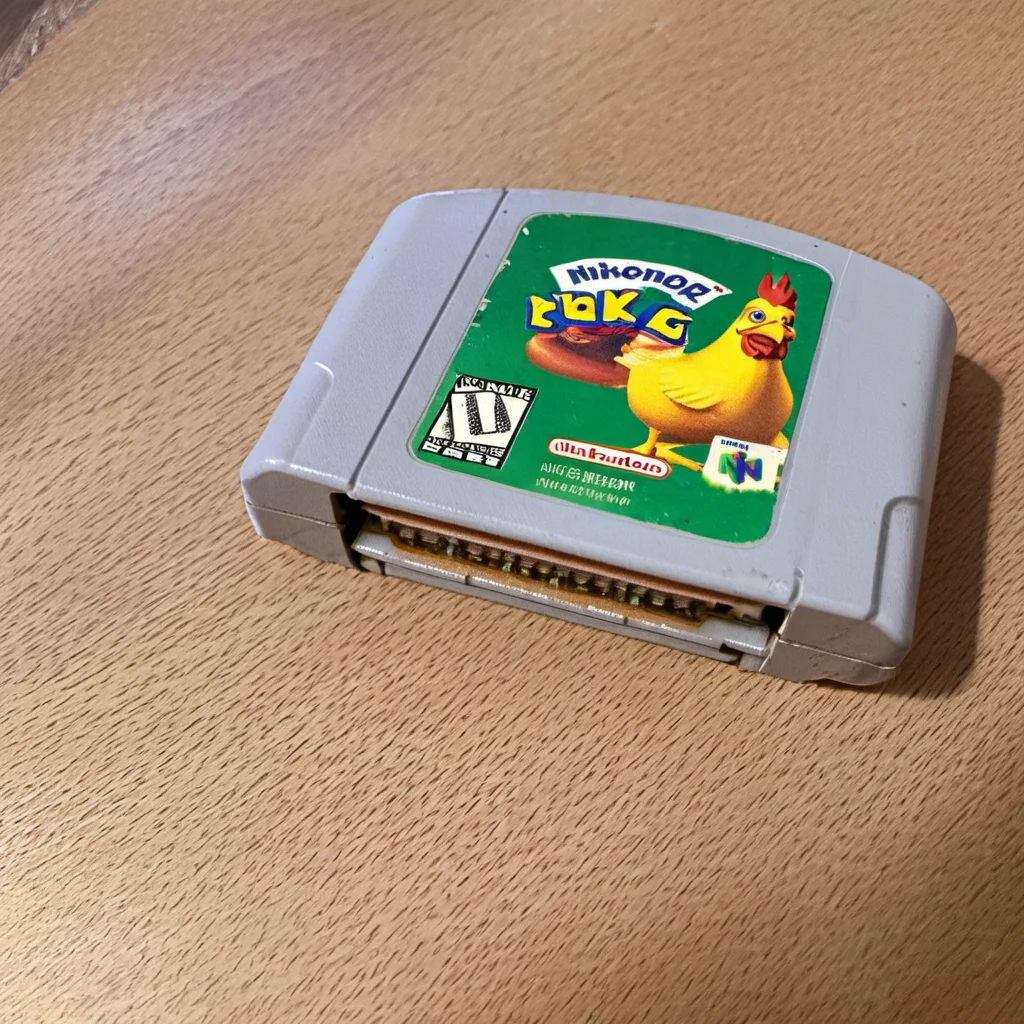 <lora:n64-000002:1>n64 chicken riding a bicycle
