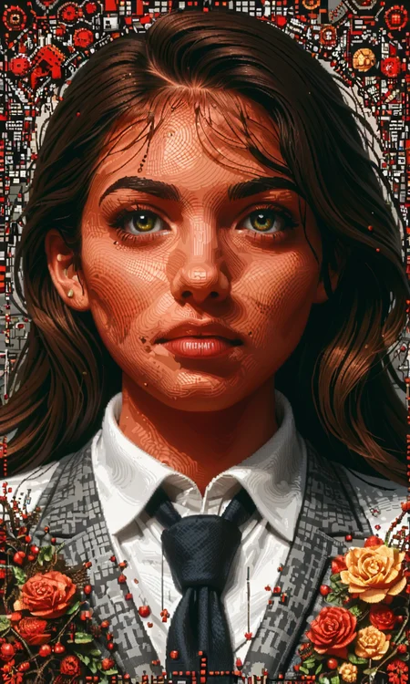 corroded  
style of Mattias Adolfsson, female, outline stroke, rich colors, pixel art, (HKStyle:0.7), (Wizards_Etchings:1)
perfect face, perfect lighting, intricate, incredible detail, masterpiece, professional photoshoot, score_9, score_8_up, score_7_up, BREAK
 <lora:corroded:1>