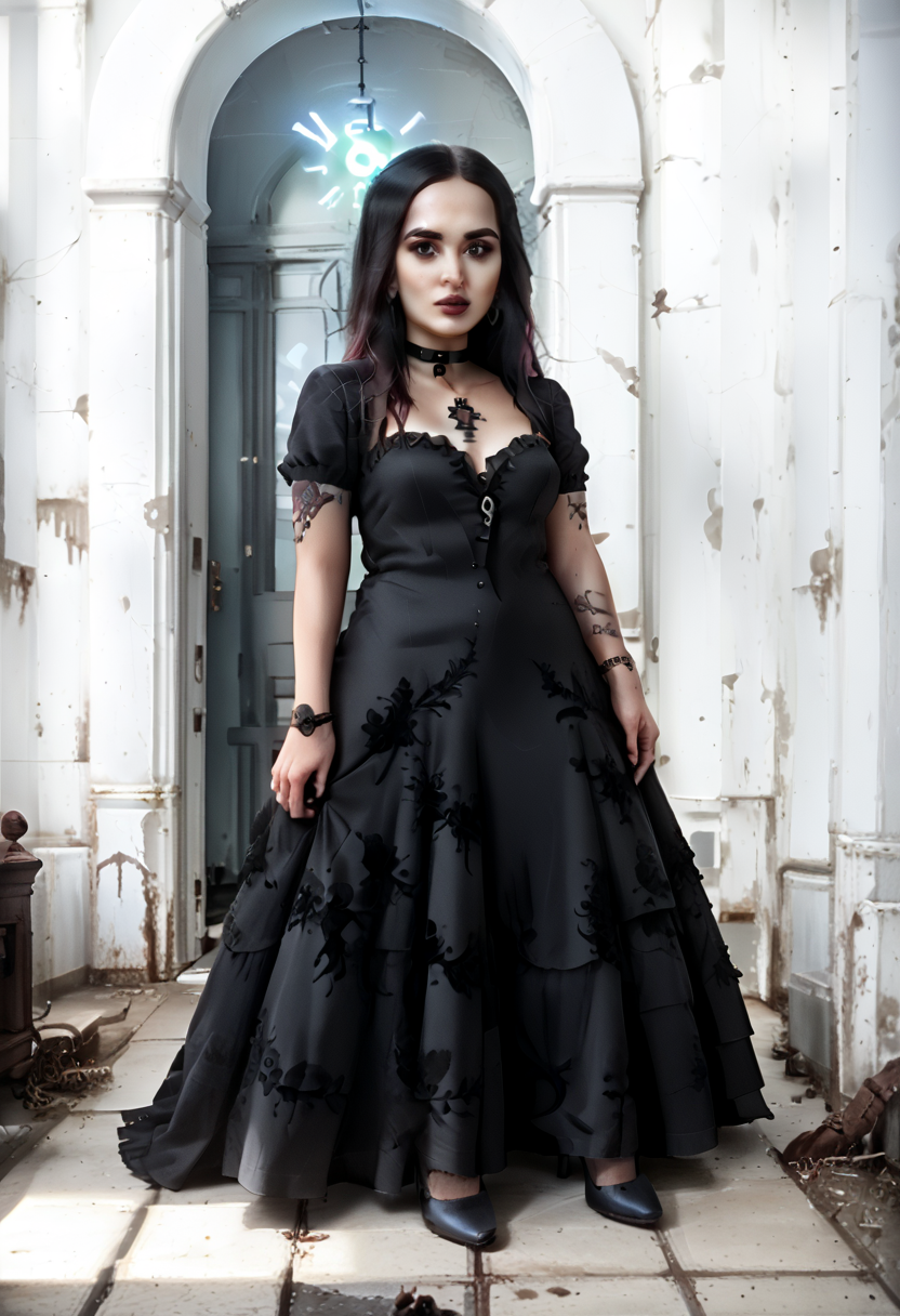 (score_9,score_8_up,score_7_up:1), 1girl, action angle, horror, neon body light, low ambient light, concerned, <lora:gg3:1> Goth girl, <lora:goth_clothes:1>, goth dress, gothic jewelry, black dress, detailed dress, black high heeled shoes, skinny, flaming hair, hightail hairstyle, choker, eyeshadow)) (white rough skin), pawg, wide hips, milf, <lora:butt:1>, laying on back, ghostly asylum, (<lora:zavy-cntrst-sdxl:1> chiaroscuro, low-key, horror), <lora:SummertimeSagaXL_Pony:1> Drawn in the style of Summertime Saga, <lora:add-detail-xl:1>, <lora:ALTXL_pony_0061_8:1.5>,