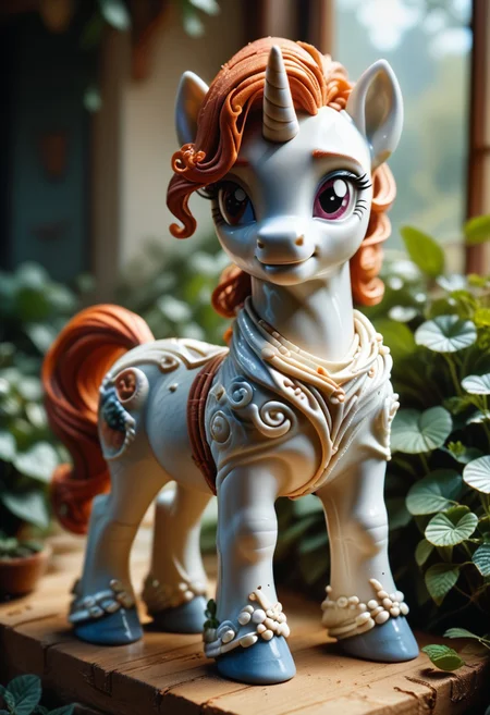 score_9, score_8_up, score_7_up, Realistic, BREAK,
World Morph (porcelain), pony unicorn