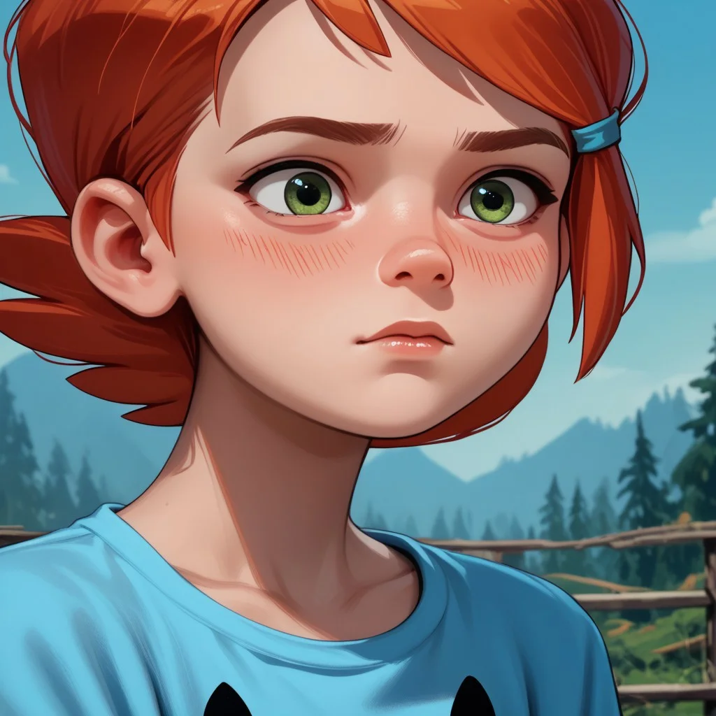 score_9, score_8_up, score_7_up, score_6_up, score_5_up, score_4_up, rating_questionable, 1girl, re_gwen, portrait, blushing