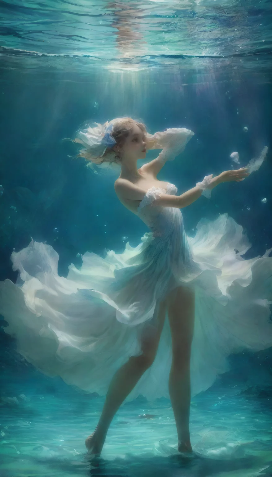 <lora:add-detail-xl:1>,<lora:lcm-lora-sdxl:1>,(nymph dancing in the tides),water,ocean,waves,mystical,serene,blue,aquatic,ethereal,fantasy,underwater,bubbles,