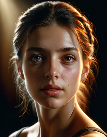 an analog photograph of a woman, masterpiece, best quality, high quality, insanely realistic, hyperrealism, high resolution <lora:ral-chrosc-clr:1> ral-chrosc-clr