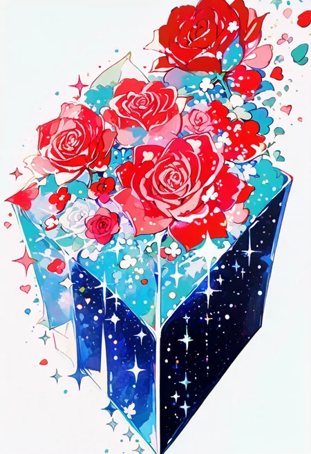 masterpiece, ultra-HD, very aesthetic, 8K, high detail, depth of field, score_9, score_8_up, simple background,
BREAK
star symbol, needle and thread, curved line, rose flower, focus on rose flower, rose emitting particles, Bright_illu, sparkle, too many light particles, m4ch_illu, machigami_yoh_illu, cubism, abstract, faint glow,
BREAK
<lora:ka_marukogedago:0.8>, <lora:Bright_style:0.8>, <lora:404style:0.4>, <lora:ma1ma1helmes_b:1>, <lora:MoriiMee_Gothic_Niji_Style_Illustrious_r1:0.4>,