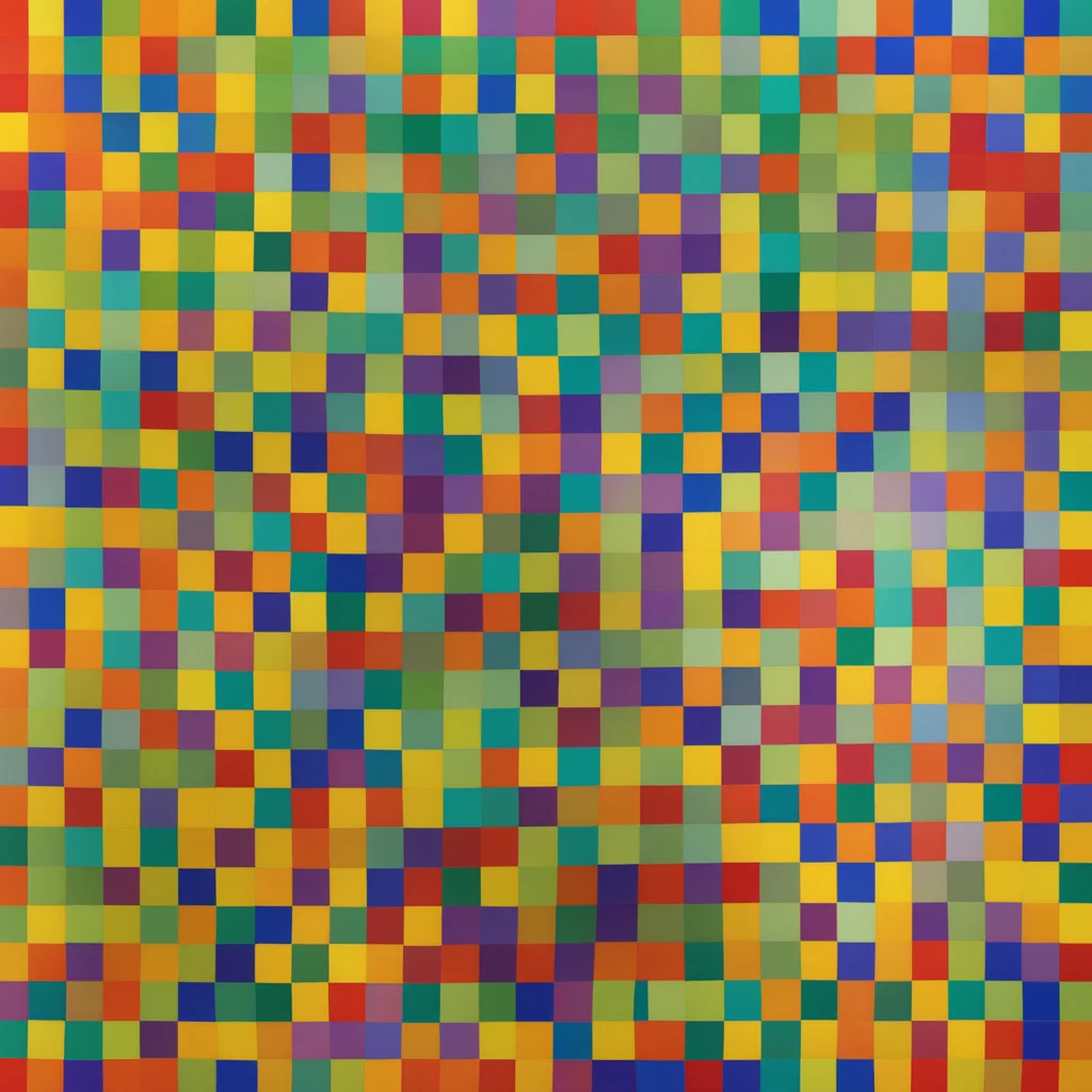 Le Parc a colorful background with squares of different colors abstraccion geometrica, color surfaces, rainbow, red, green, yellow, orange, purple, violet <lora:LeParc_AI_LoRA_XL_v2.1:1>