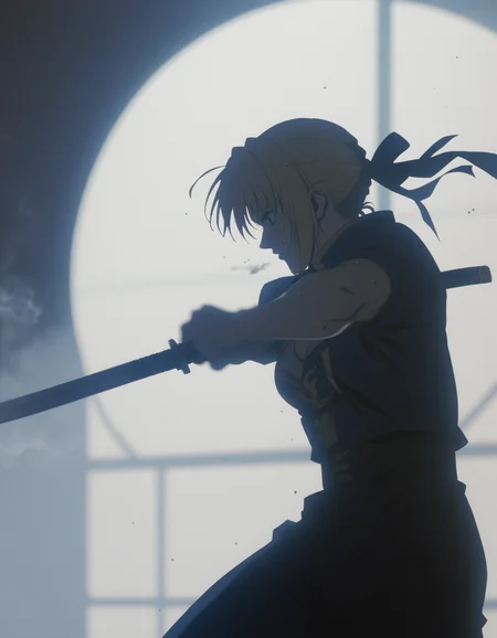 score_9, score_8_up, score_7_up, <lora:cowboy-bebop-ponyxl-000020:1> saber \(fate\), artoria pendragon \(fate\),
1girl, solo, sweat, fighting stance, ethereal, smoky backdrop, katana, holding sword, unsheathing, scabbard, atmospheric haze, depth of field, moody, epic, atmospheric lighting