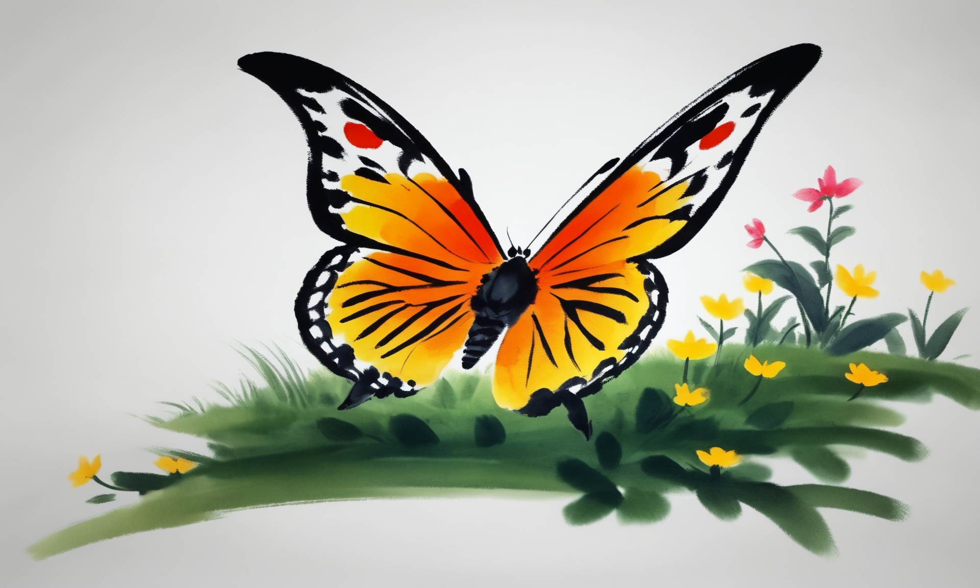 <lora:cipcd_xl-000005:0.9>,a colorful theme cipcd_xl painting,a butterfly is sitting on the grass,chinese zodiac,no humans,solo,whitebackground,simple background,simple detailed,8K,HDR,UHD,masterpiece,best quality,high resolution,wallpaper
