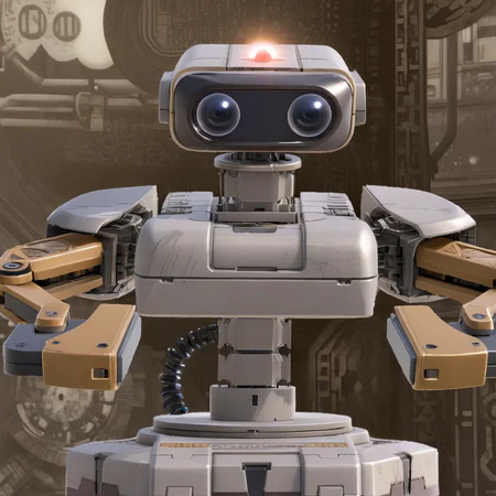<lora:ROBXL:0.7> robot robxl, grey, faded, old, sepia tone, (anime, masterpiece, intricate:1.3), (best quality, hires textures, high detail:1.2), (4k),(incredibly detailed:1.4),UHD, 8K, ultra detailed