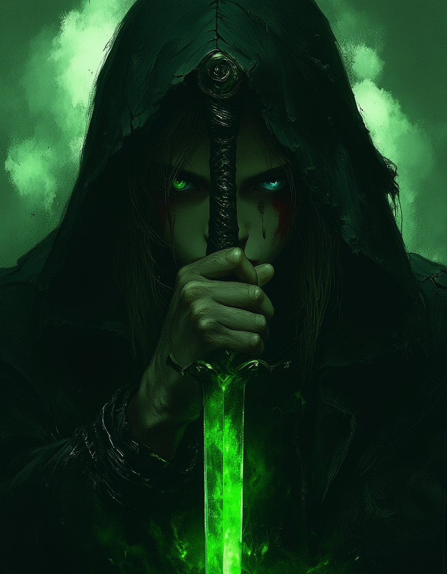 realistic scenery, ultra high quality, very detailed, a dark female rogue coats a obsidian assassin dagger with shimmering green deadly poison, close up, dirty used and scratched gear, petite body,  white skin, blue eyes, red lips, ultra detailed, romantic, Rembrandt lighting, brush strokes, warm light, magic, extremely coherent, cute, beautiful, cinematic, stunning, intricate, wonderful, lovely, del1cate_balance style, in the style of Rembrandt. vantablack <lora:style_of_Rembrandt_FLUX_135:.8> <lora:- Flux1 - vanta_black_V2.0:.8>  <lora:Delicate_Balance:.3> <lora:neeeg_f1:-1> <lora:DnDDarkestFantasy:.8>