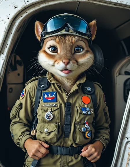 a chipmunk in pilot uniform, <lora:EldritchCandids1.1.2:0.4> <lora:real_dream_pony_realistic_lora_3:0.4> <lora:MJ52:0.3> <lora:FF.101.juggernautXL_version6Rundiffusion.LORA:0.4> <lora:JuggerCineXL2:0.3>