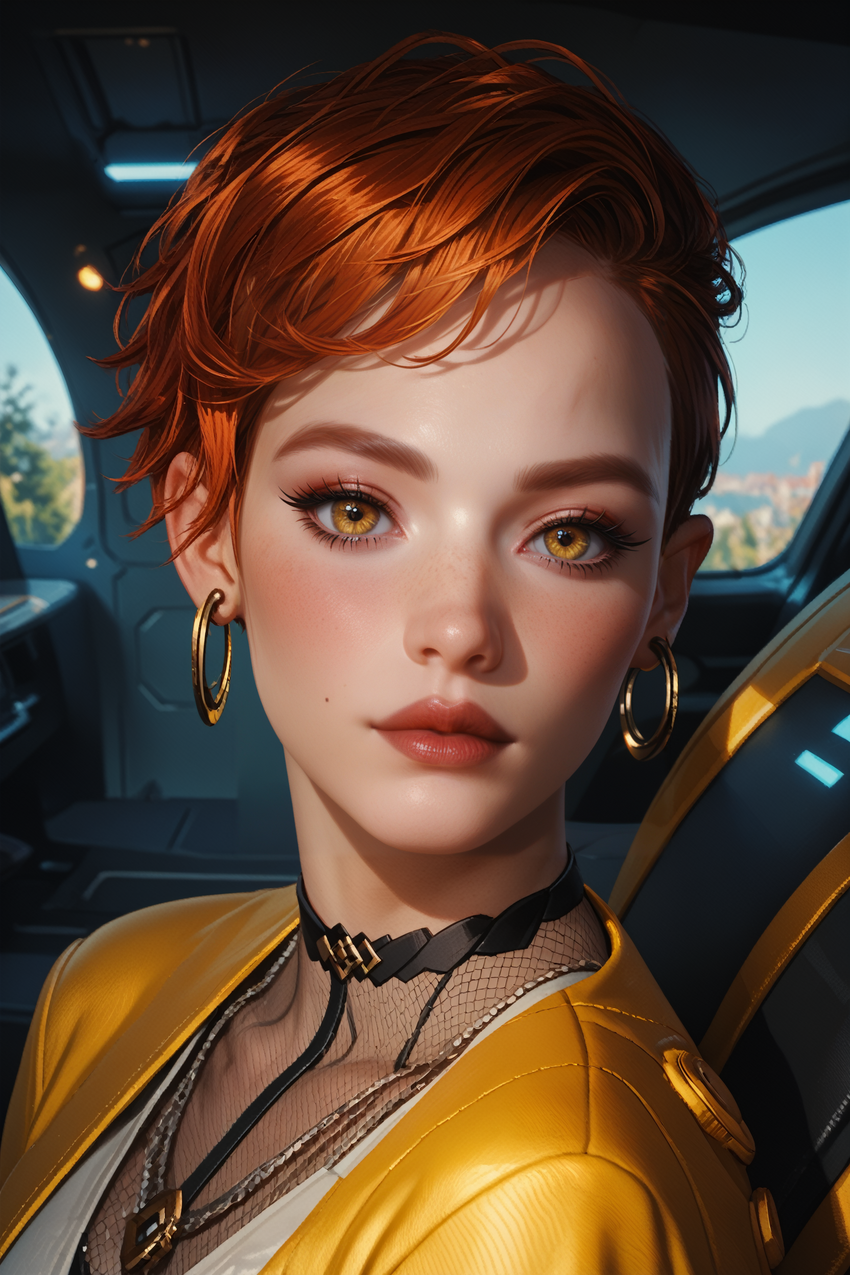 score_9, score_8_up, score_7_up,
<lora:CyberAurore:0.8>
CyberAurore, 1girl, red hair, short hair, yellow eyes, loop earrings, looking at viewer, portrait