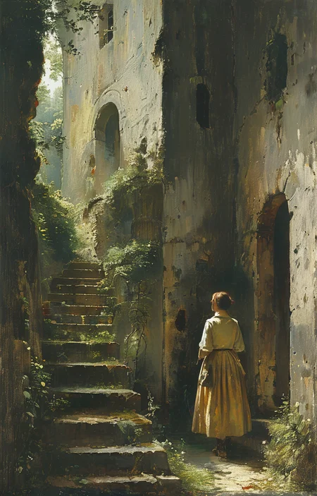masterpiece,best quality,<lora:tbh299-sdxl:0.9>,illustration,style of Carl Spitzweg portrait of Housework robots