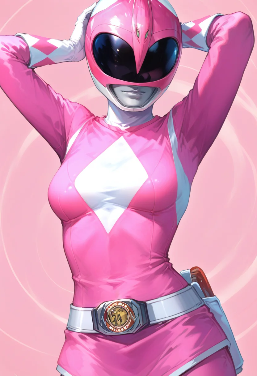 (score_9:0.9),score_8_up,score_7_up,rating_safe, anime style,(zPDXL),<lora:Pink Power Ranger ponyXL v2:0.85>,pink bodysuit,white gloves,score_9,pink power ranger,pink motorcycle helmet,1girl,solo,medium breasts,tokusatsu,