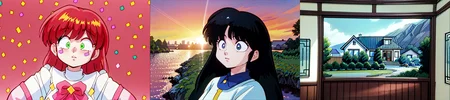 highly insanely detailed, masterpiece, top quality, best quality, highres, 4k, 8k, RAW photo, (very aesthetic, beautiful and aesthetic), 
<lora:ranma_style_v1:0.7>, 
(1girl:1.3), 1other, 
__lazy-wildcards/dataset/background__,âââ