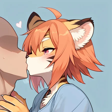 score_9, score_8_up, score_7_up, t1a, kissing, faceless male, human male, furry female, source_anime, ntm