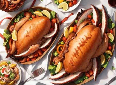 squid, turkey, turkey rings