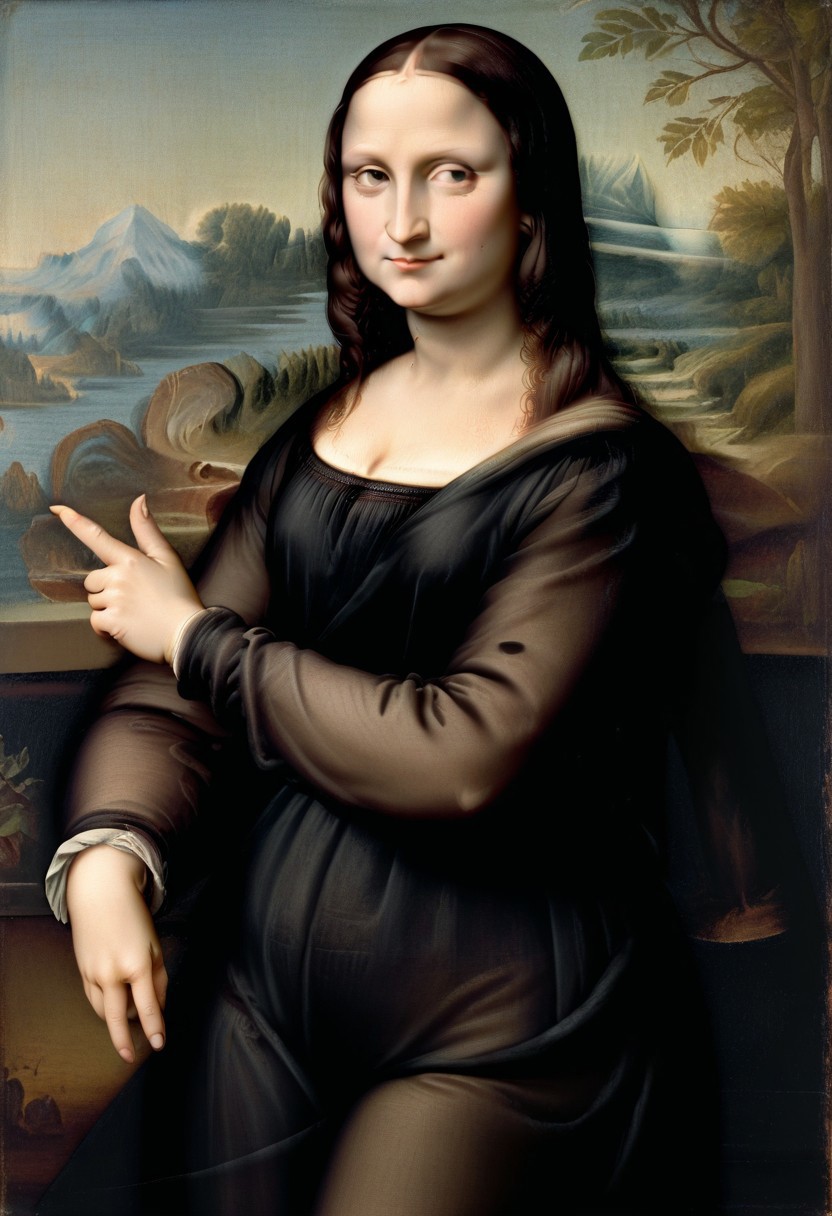 lazympos, allori, mona lisa, pointing,