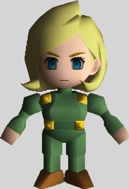 score_9, score_8_up, score_7_up, source_anime BREAK 1girl, solo,
<lora:zs_FFVIIChibisXL_1:1> ffviichibis, chibi, standing, full body, white background
<lora:zs_ZeleninXL:1> zeleninsmtsj, blonde hair, short hair, blue eyes, green bodysuit,