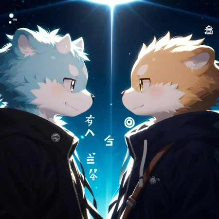 score_9, score_8_up, score_7_up, zPDXL3, ((((sdgs4by zuppu11)))), 2boys, duo, furry focus, cute, kemono, detailed background, rating_safe