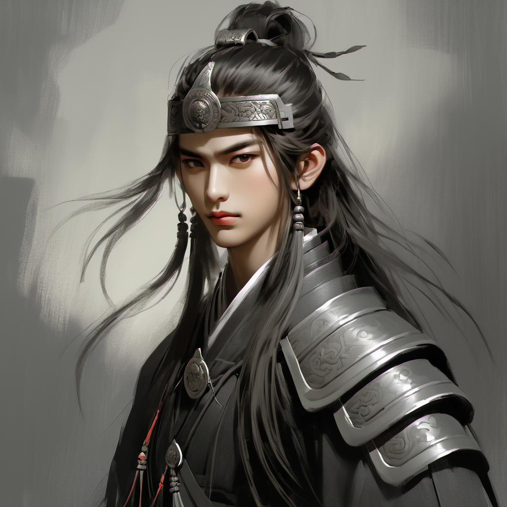 An ancient Chinese warrior
<lora:ancient_youth:1>