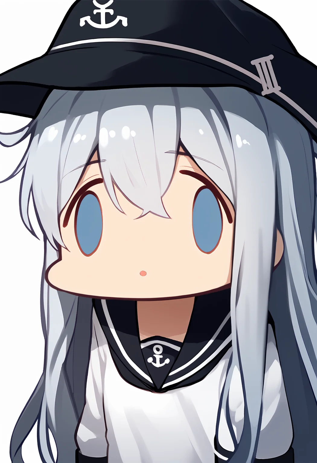 score_9, score_7_up, facefx, empty eyes, open mouth, chibi, meme, solo, portrait, hibikikc, long hair, grey hair, blue eyes, hibikioutfitkc, serafuku, black hat
<segment:yolo-AnzhcFaceseg640v2y8n.pt,0.3,0.3>