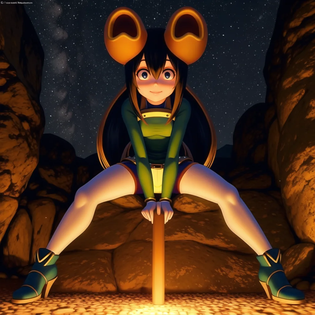 asui tsuyu, <lora:my_LoRA_asuitsuyu_v1:0.4>