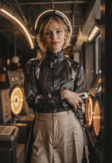 [ng_deepnegative_v1_75t:0.95] (smiling, cheerful, colorful:1.3) Girls-Next-Door_Michelle (Photograph of ((Iris Hughes)) in A futuristic place full of cables with lots of neon lights and led lighting, modern shag haircut:1.4) (fully clothed in nehru jacket:1.5)
(cosmos:1.7)
<lora:skin_slider_v2_1_FACE:0.7><lora:epiCRealismHelper:1.5>
kkw-ph1 Style-DA
<lora:IGInfluencerV1:0.4> <lora:HD Horizon v1_0:0.6> <lora:SDXLrender_v2.0:0.6> <lora:Background Detail Enhanced_Si_v3.0:0.8> <lora:add_detail:-0.5> OverallDetail <lora:detailSliderALT:0.5> <lora:Mild detail adjusterV10:0.4> <lora:J_origami:0.45> J_origami <lora:PA7_Photo:0.2> PA7_Photo <lora:epi_noiseoffset2:0.05><lora:retroMoto:0.2> retroMoto
