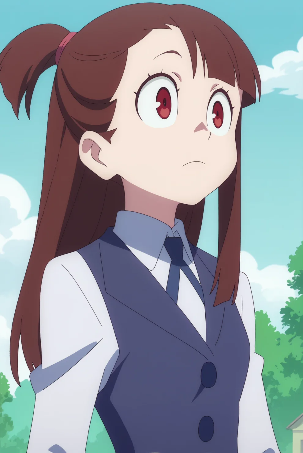 score_8_up, score_7_up, anime screencap, perfection, Atsuko_Kagari, solo, upper body <lora:Little_Witch_Academia-Atsuko_Kagari-PDXL:0.8>
