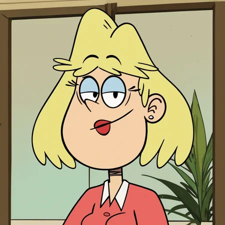 score_9, score_8_up, score_7_up, 1girl, Rita, blonde hair, medium hair, black eyes, earrings, lipstick, medium breasts, narrow waist, wide hips, looking at viewer, highres, high quality, masterpiece, <lora:Rita_Loud:1>