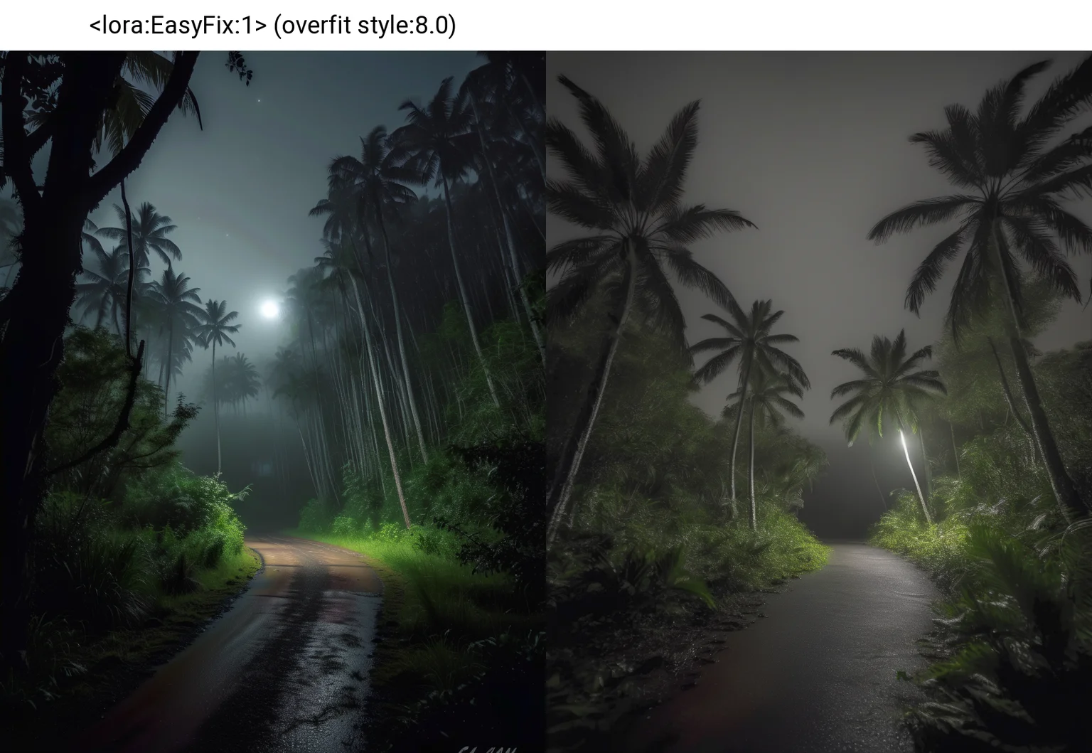 wide angle exterior background, night, an uncanny Discovery Coast Atlantic Forest Reserves, 4K, very detailed, desaturated, sharp focus, <lora:sdxl_liminal_v1-step00003000:1.0>