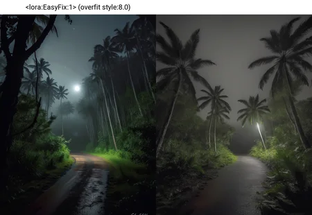 wide angle exterior background, night, an uncanny Discovery Coast Atlantic Forest Reserves, 4K, very detailed, desaturated, sharp focus, <lora:sdxl_liminal_v1-step00003000:1.0>